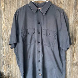 DICKIES Gray Work Shirt L